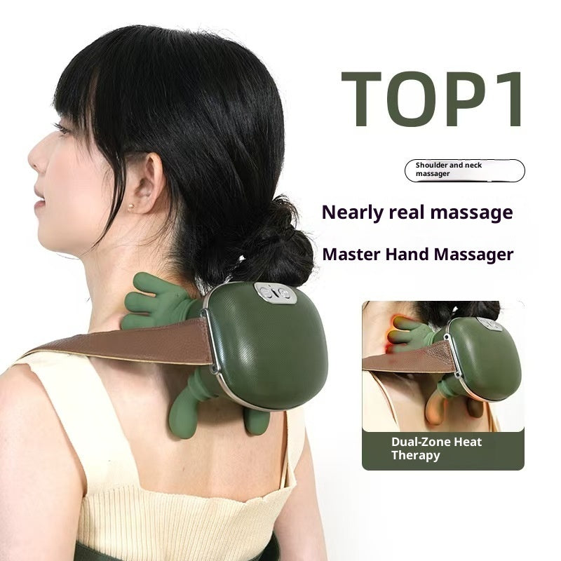 4D Humanoid Neck & Shoulder Massager with Heat Therapy