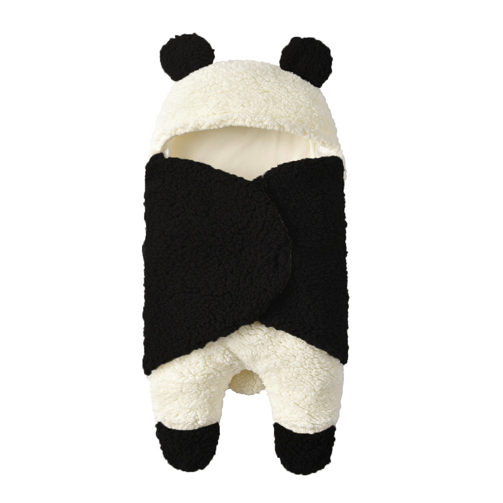 Baby Panda Cartoon Wool Quilt Blanket