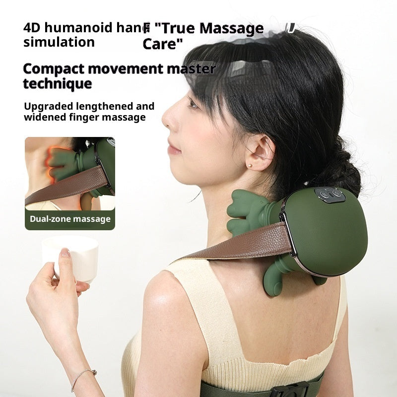 4D Humanoid Neck & Shoulder Massager with Heat Therapy